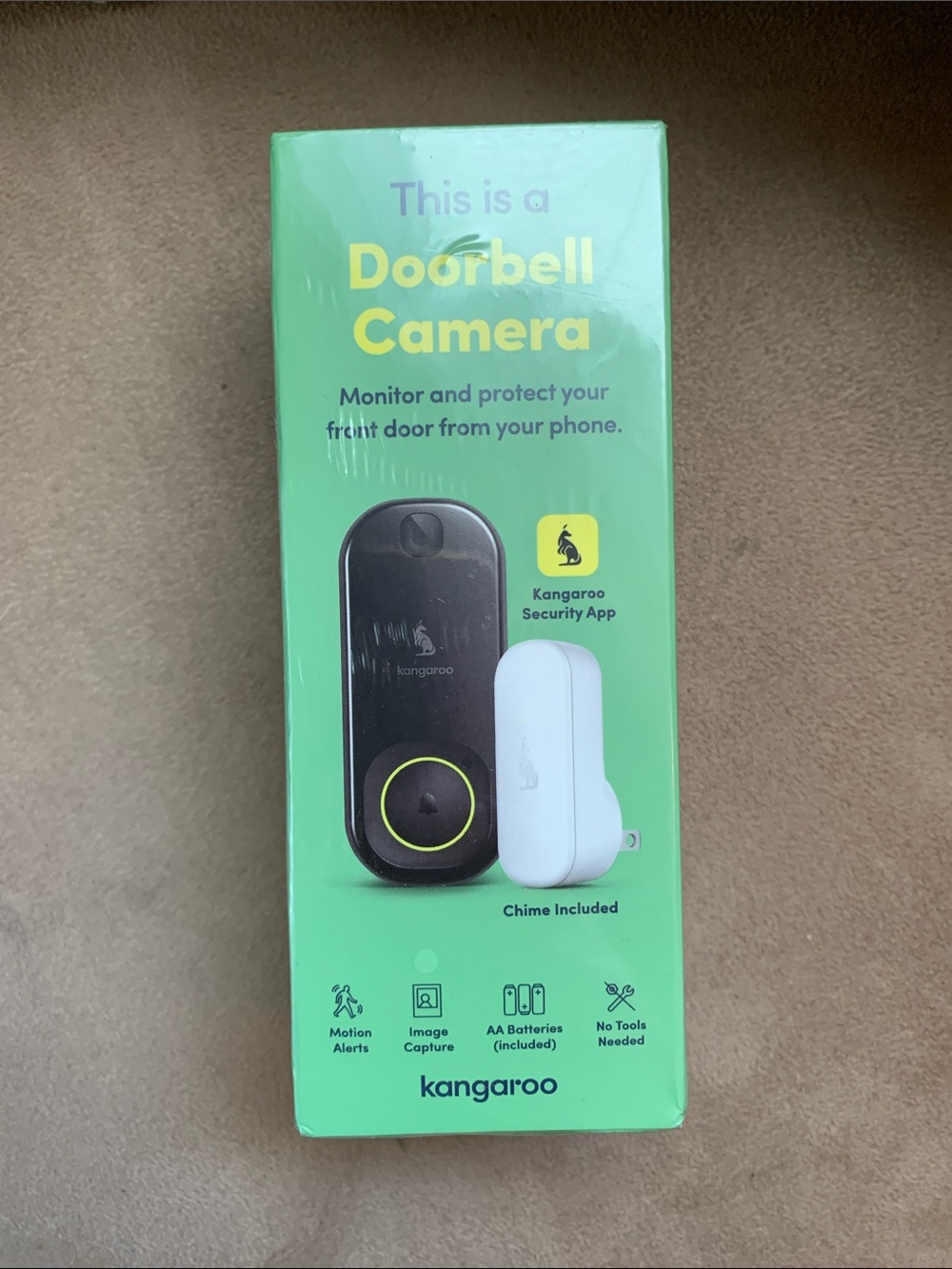 Doorbell Camera
Kangaroo Security App
Unopened in original packaging